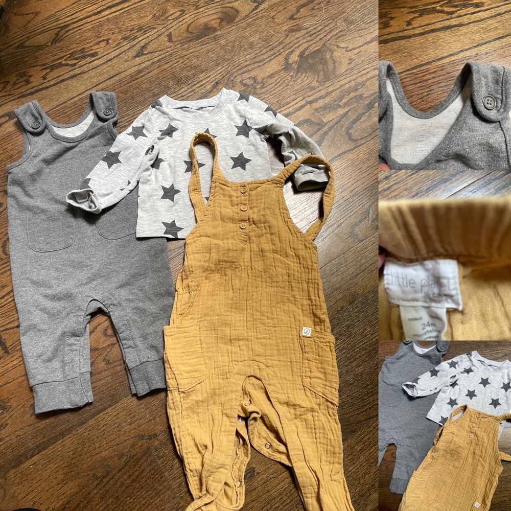 Toddler Boys overalls bundle size 2T